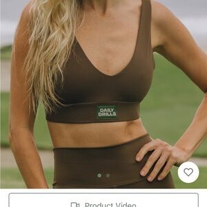 Daily Drills Brown Coco Set - L Bra&Shorts